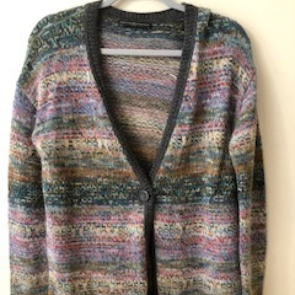 PERUVIAN CONNECTION S CARDIGAN SWEATER